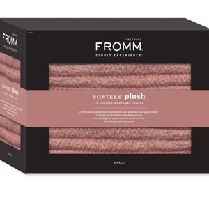 Fromm Softees Plush Microfiber Towels - Terracotta- 6Pack